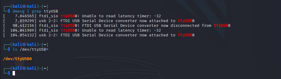 FTDI Port Verification