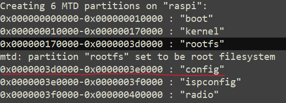 Config Partition