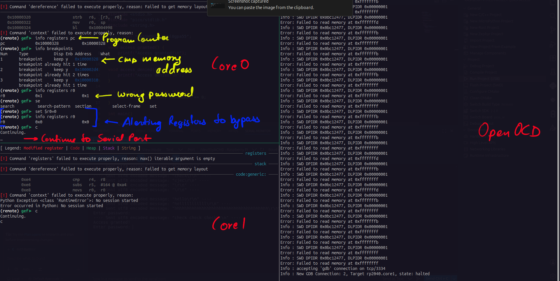 Core0 and Core1 Execution