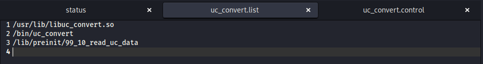 Dependency of uc_convert