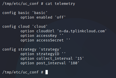 Telemetry Config
