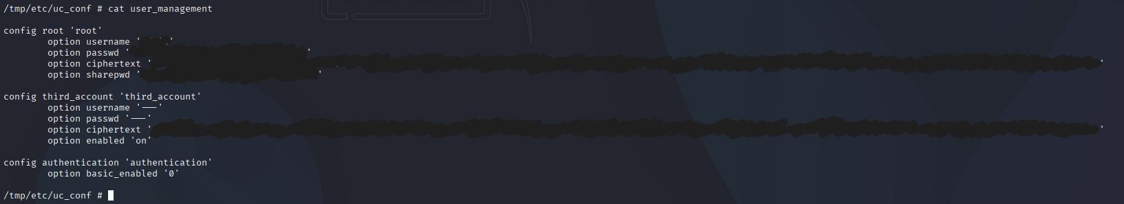User Config