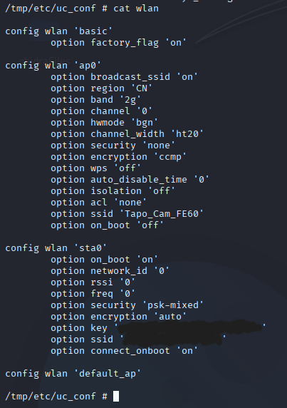 Wlan Config